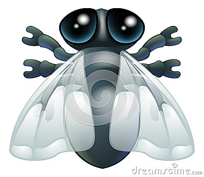 Cartoon fly bug Vector Illustration