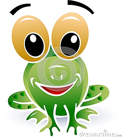 Cartoon frog Vector Illustration