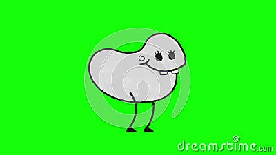 Cartoon Funny Animation Gif Character on Isolated Background. Melancholic  Bird. Stock Video - Video of smile, isolated: 192829745