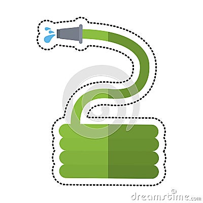 cartoon garden water hose Cartoon Illustration