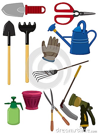 Cartoon gardening icon Vector Illustration