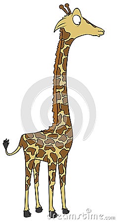 Cartoon Giraffe Stock Photo