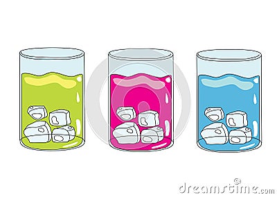 Cartoon glass Stock Photo