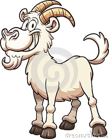 Cartoon goat Vector Illustration