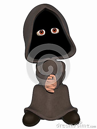 Cartoon Grim Reaper Stock Photo