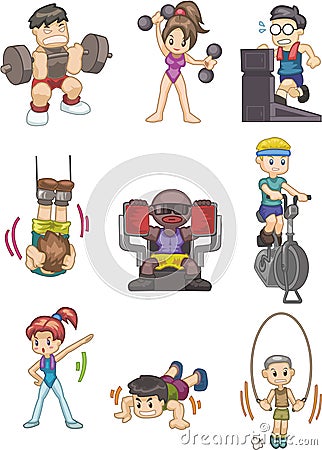 Cartoon Gym Icon Royalty Free Stock Image - Image: 17635366