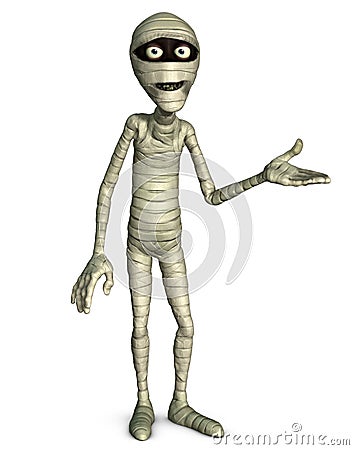 Cartoon halloween mummy Stock Photo