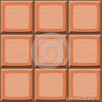 Cartoon hand drown orange seamless decorative tiles texture Vector Illustration