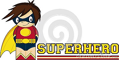 Cartoon Heroic Superhero Vector Illustration