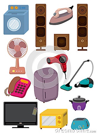 Cartoon home Appliance icon Vector Illustration