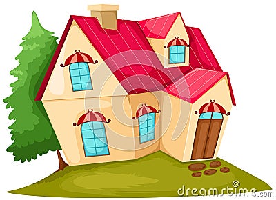 Cartoon house Vector Illustration