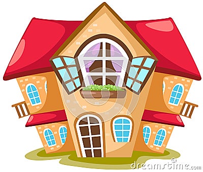 Cartoon house Vector Illustration