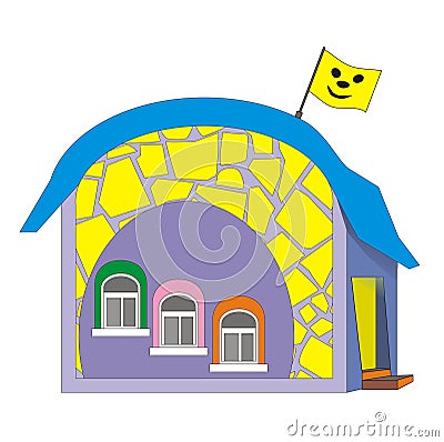 Cartoon House 002 Stock Photo