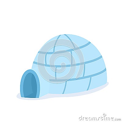 Cartoon igloo icon Vector Illustration