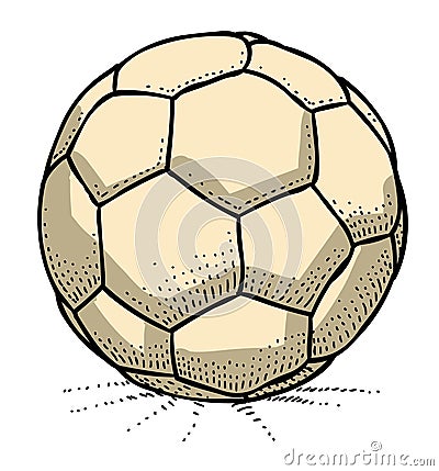 Cartoon image of Soccer ball Icon. Football symbol Vector Illustration