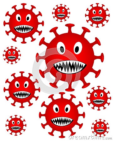Viruses two Vector Illustration