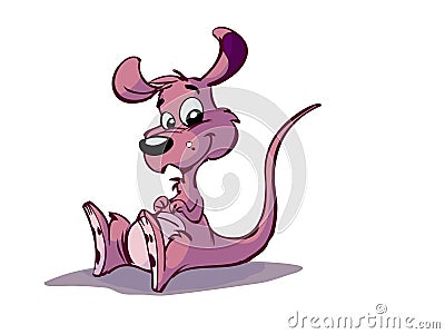 Cartoon Kangaroo Stock Photo