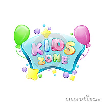 cartoon kids zone poster template Cartoon Illustration