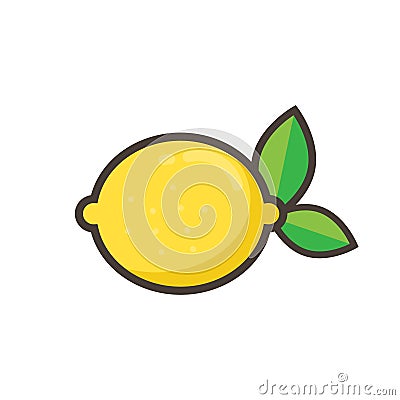 Cartoon lemon Vector Illustration