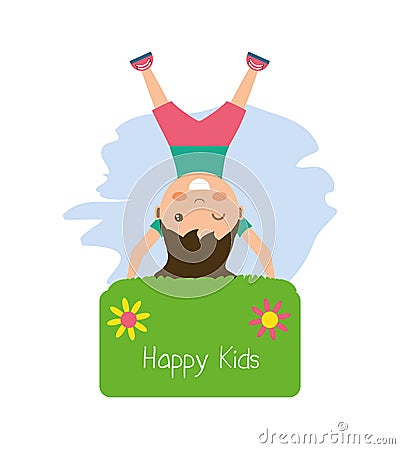 Happy kids design Vector Illustration