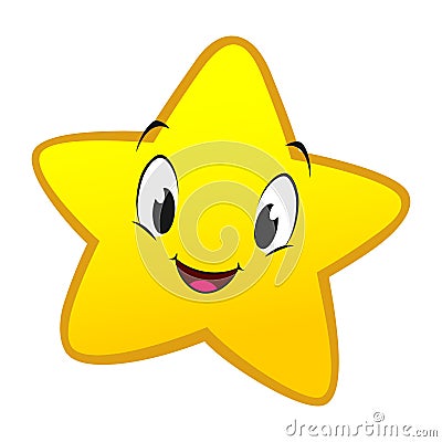 Cartoon Little Star Vector Illustration