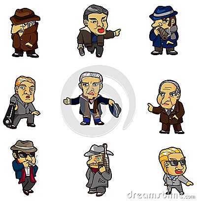 Cartoon Mafia Icon Stock Images - Image: 18342074