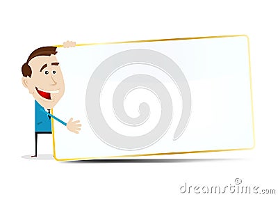 Cartoon Market vendor Stock Photo