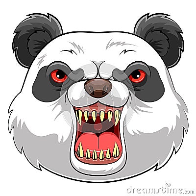 Mascot Head of an panda Vector Illustration