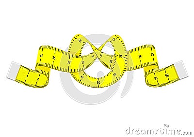 Cartoon measuring tape Vector Illustration