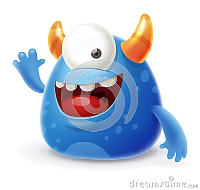 Cartoon Monster Vector Illustration