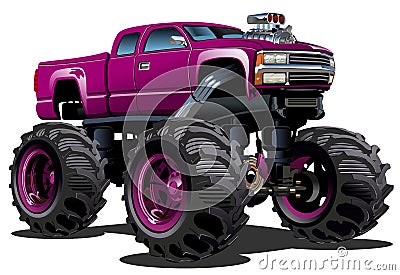 Cartoon Monster Truck Vector Illustration