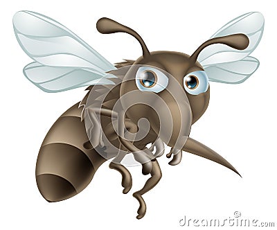 Cartoon mosquito Vector Illustration