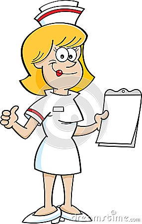 Cartoon Nurse With A Clipboard Stock Vector - Image: 40198391