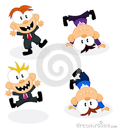 Cartoon office personnel Stock Photo