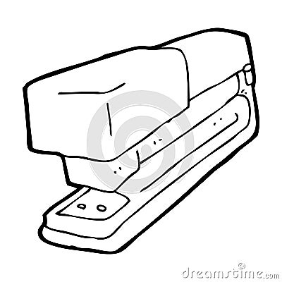 cartoon office stapler Stock Photo