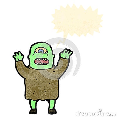 cartoon ogre Vector Illustration