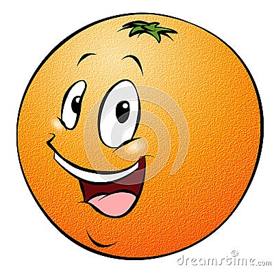 Cartoon Orange Stock Photo