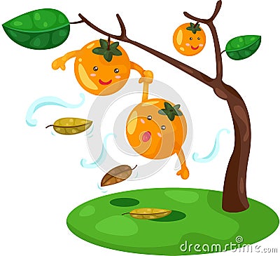 Cartoon orange Vector Illustration