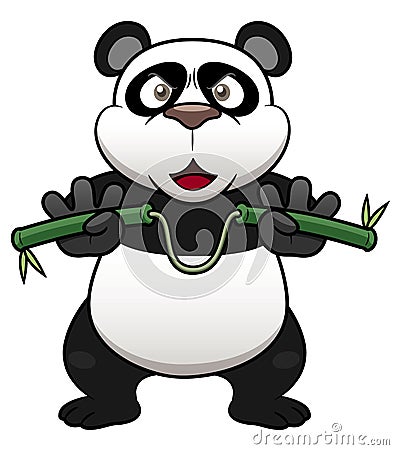 Cartoon panda Vector Illustration