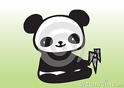 Cartoon panda Vector Illustration