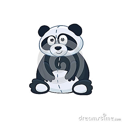 Cartoon panda. Vector Illustration