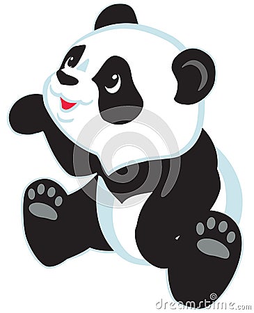 Cartoon panda Vector Illustration