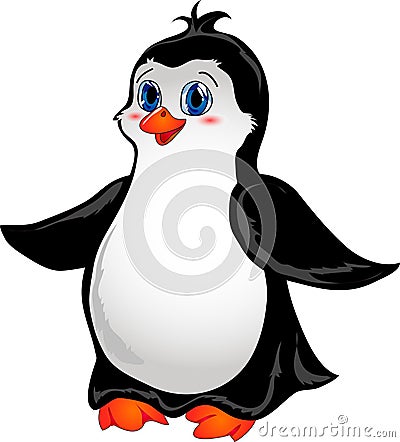 Cartoon penguin Vector Illustration