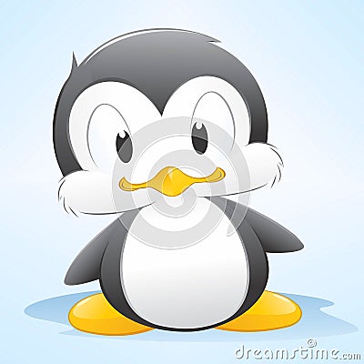 Cartoon Penguin Vector Illustration