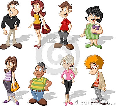 Cartoon people Vector Illustration