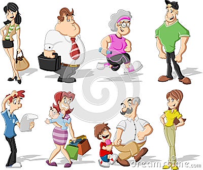 Cartoon people Vector Illustration