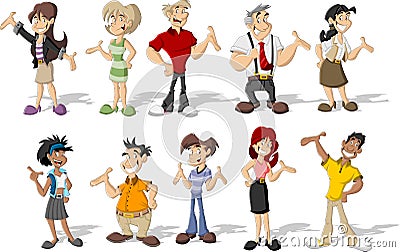 Cartoon people Vector Illustration