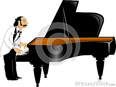 Pianist Stock Photo