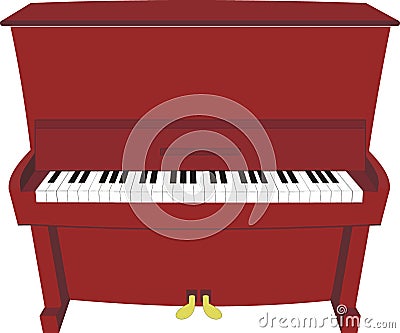 Cartoon piano