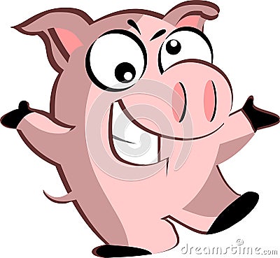 Cartoon Pig Cartoon Illustration